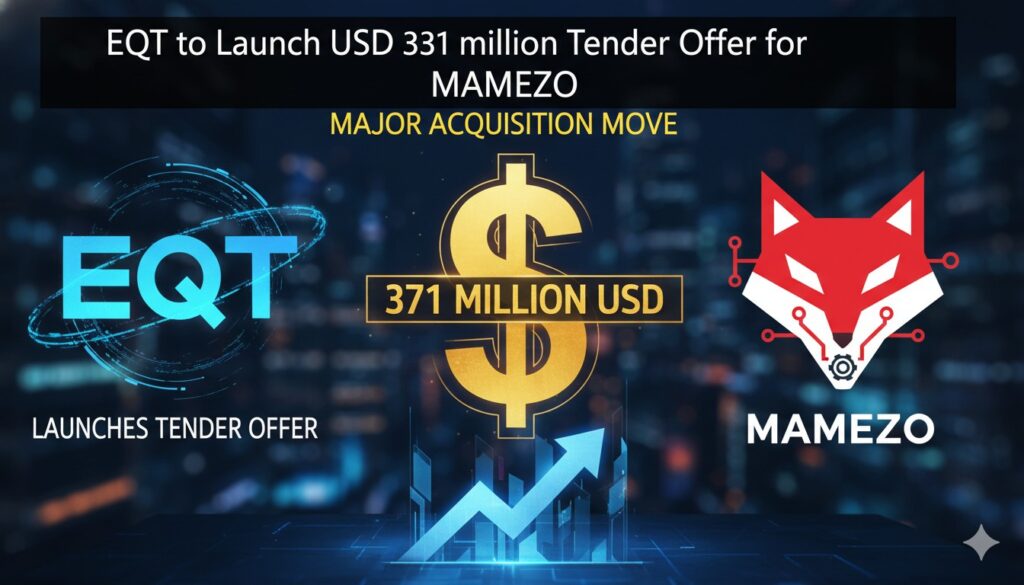 Business professionals shaking hands in front of Tokyo skyline with digital elements overlay