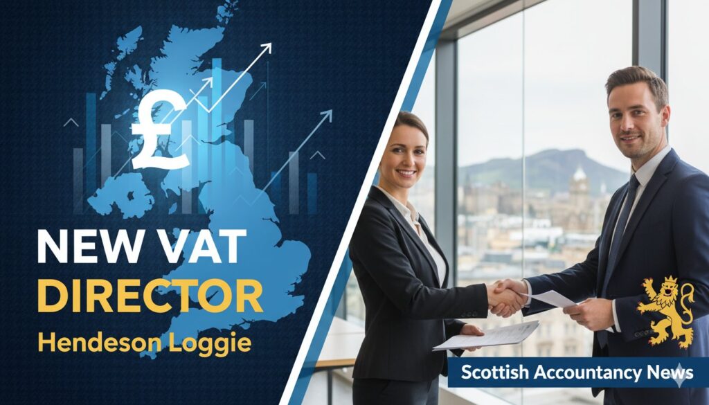 Professional businesswoman in a modern office setting, symbolizing a leadership appointment in the accounting sector.