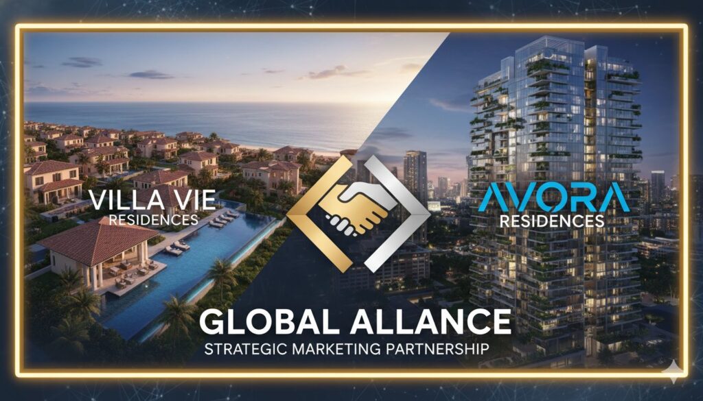 Two residential cruise ships sailing in tandem on calm ocean waters under a clear sky