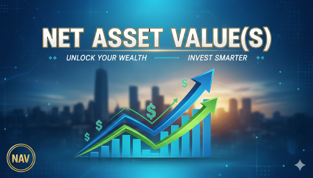 Graph illustrating net asset value calculation for investment funds