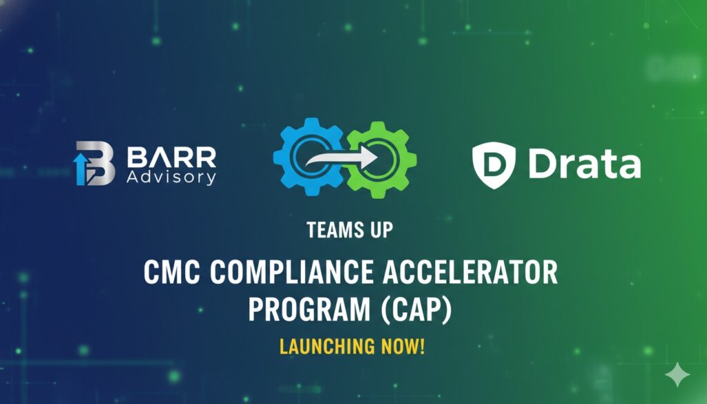 Partnership between BARR Advisory and Drata for CMMC compliance acceleration