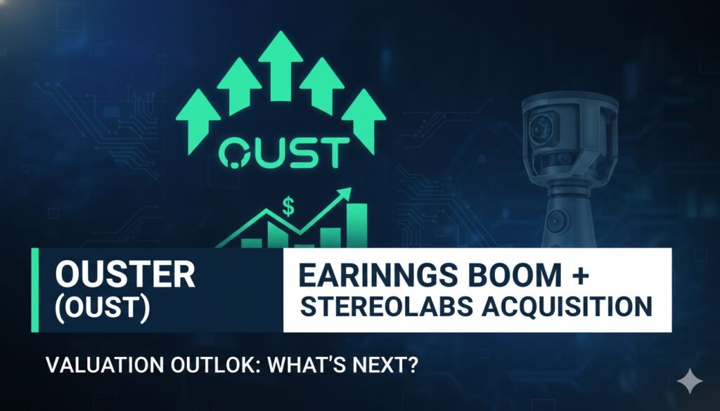 Ouster lidar sensors integrated with AI vision technology from StereoLabs acquisition, representing advanced Physical AI perception platform.